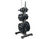 Rubber ISO Grip Plates shown on Olympic Weight Tree Rack. Other increments, bars and rack sold separately. 15Kg Rubber ISO Grip Olympic Weight