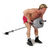T-Bar Row Bracket and Lat Blaster Bar shown with optional Olympic bar and weights. T-Bar Row Package